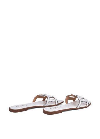 Жіночі Шльопанці Q88-505-2 Білий Тканина Attizzare (368527930)