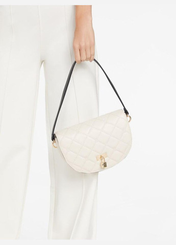 Сумка крос-боді жіноча Brevard Quilted Logo Crossbody біла Guess (305567736)