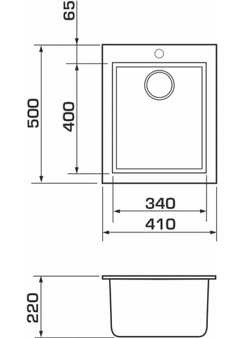 Мойка кухонная CADIZ avena (gr2302) GRANADO (390926180)