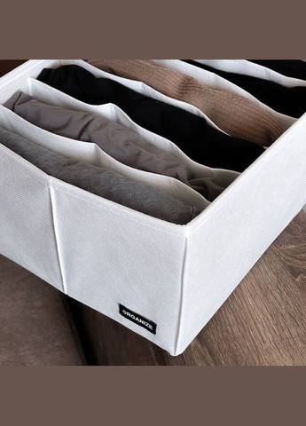 Ящик для зберігання на вісім відділень 40х25х16 см HY-40-white ( ) Organize (305838249)