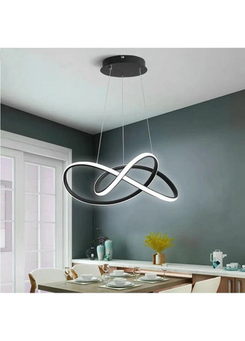 Люстра светодиодная подвесная LED светильник для квартиры на потолок лэд 26986 Черный 40-140х60х60 см. Sunnysky (324395825)