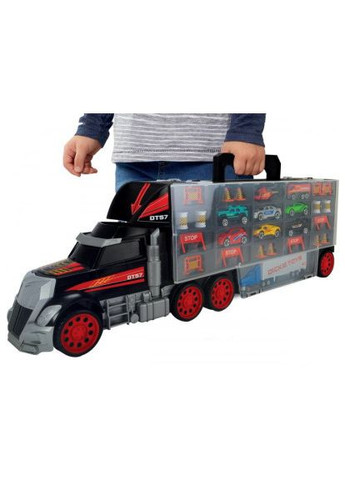 Игровой набор Трейлер перевозчик авто, грузовик с ручкой (3749023) Dickie toys Трейлер перевізник авто, вантажівка з ручкою (372863102)