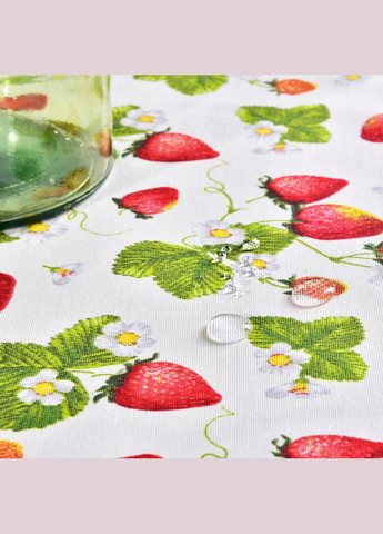 Скатерть 140х170 см с пятно и водоотталкивающей пропиткой хлопок клубника IDEIA (334726696)