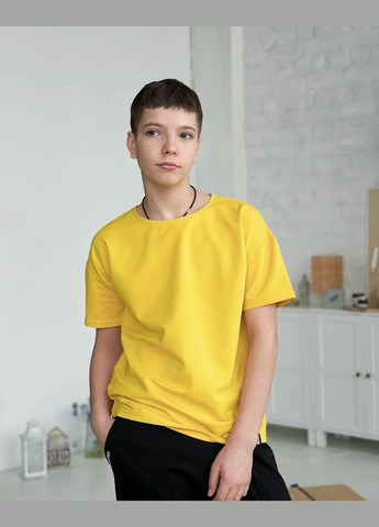 Желтый летний костюм для мальчика (подростковый) hc (h001-6264-057) No Brand