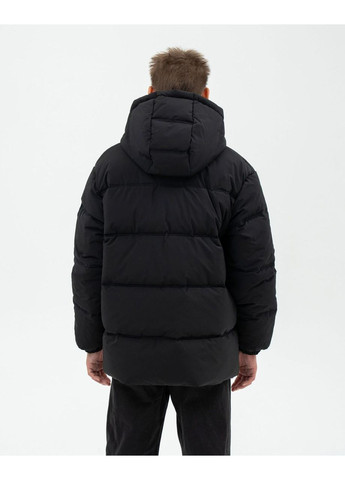 Чорна зимня куртка дитяча довга для хлопчика чорна 164 Nestta