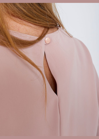 Розово-лиловая демисезонная шелковая блузка No Brand