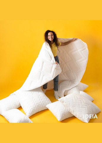 Ковдра літня NORDIC COMFORT євро 200х220 антиалергенна легка для літа біла IDEIA (334726658)