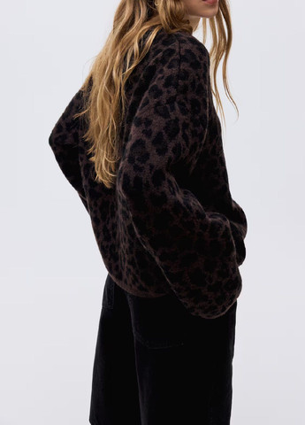 Темно-коричневый демисезонный свитер H&M