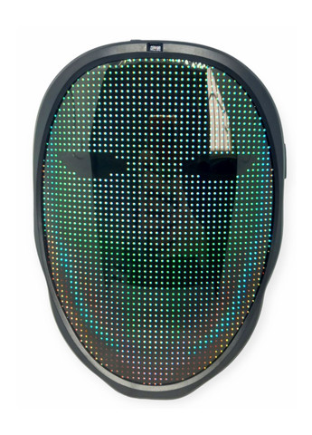 Маска з LED підсвічуванням управління рукою жестами світломузика від bluetooth проекція зображень shining app mask No Brand (291023384)