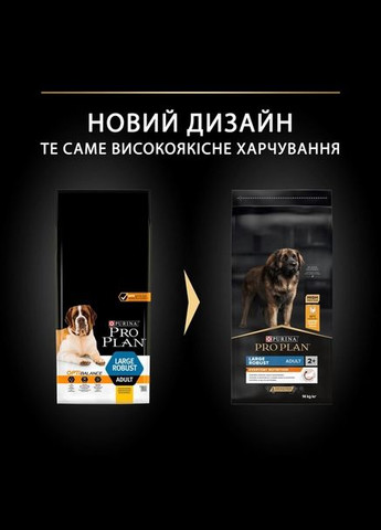 Сухий корм для дорослих собак великих порід Pro Plan Large Robust Adult 2+ Everyday Nutrion з куркою 14 кг Purina (332881074)