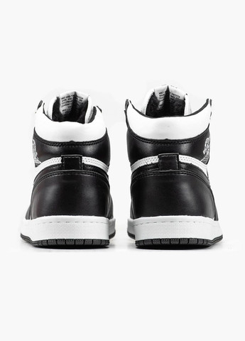 Кросівки зимові жіночі і чоловічі Nike Air Jordan 1 winter black white fur | Найк Аір Джордан 1 чорно-білі з хутром No Brand чорно-білі зими (308072601)