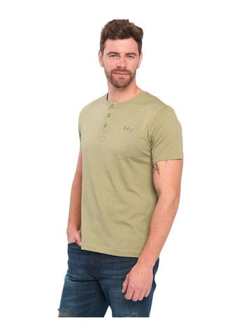 Оливковая футболка мужская Lee Cooper