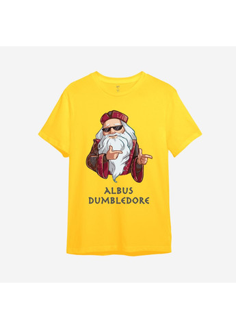 Жовта демісезонна дитяча футболка з принтом "albus dumbledore". гаррі поттер (10399219684) ТiШОТКА