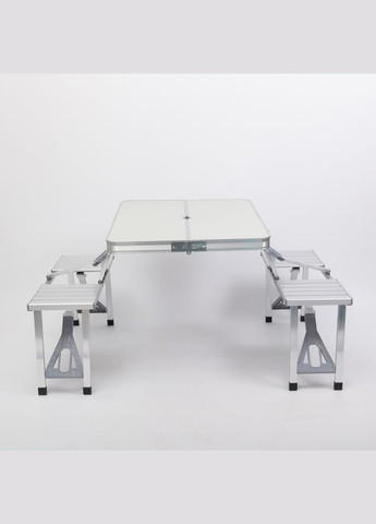 Складной алюминиевый стол трансформер + 4 стула для пикника в чемодане набор туристической складной мебели G03-2 LUGI (327368977)