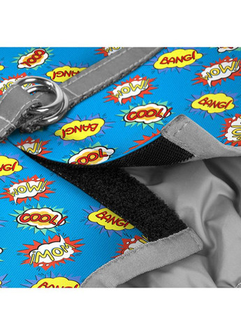 Шлея для собак м'яка Clothes з QR паспортом, малюнок "ВАУ",, В 32-35 см, С 22-24 см WAUDOG (363978761)