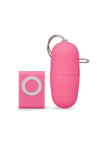 Віброяйце із силікону з пультом ДУ Power egg pink (20 режимів вібрації), 8х3,5 см. No Brand (285736599)