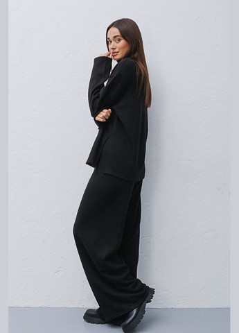 Жіночий трикотажний костюм зі штанами чорний Arjen (289787695)