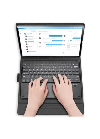 Чохол-клавіатура для планшета Bluetooth Keyboard для Samsung Galaxy Tab S8 Plus 12.4'' X800 / X806 Black Dux Ducis (389158760)