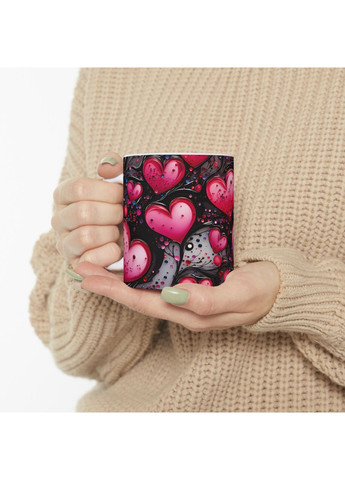 Керамическая чашка с дизайном "Палитра сердец" - 31 No Brand (368671284)