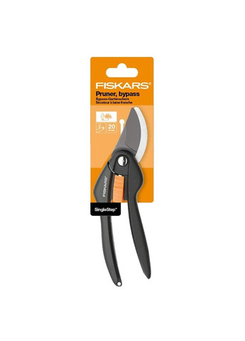 Секатор плоскостной SingleStep P26 20,8 см 200 г Fiskars (316615664)