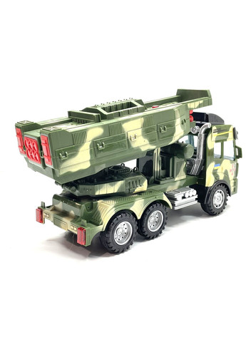 Машина на радіокеруванні військова вантажівка з ракетною установкою Зелений (78744) TK Group (301421470)