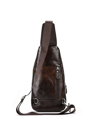 Сумка-слинг мужская кожаная коричневая MK03983 Tiding Bag (336551894)