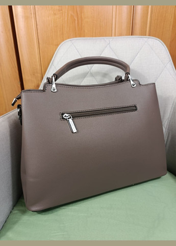 Женская сумка большая коричневая экокожа 860051 No Brand (321216027)