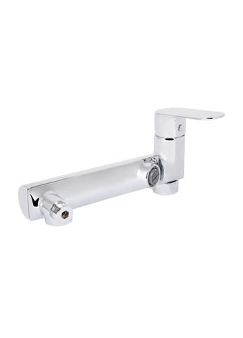 Змішувач для ванни Evia з поворотним виливом (з душовим гарнітуром) QTEVI260CRM47578 Chrome Qtap (351898730)