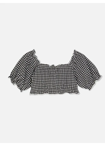 Топ лето,черный в белую клетку, Primark (394998770)