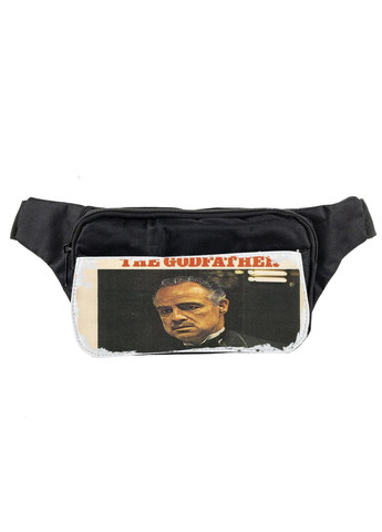Сумка на пояс (через плечо) бананка, фильм Крестный отец #012 унисекс, 14*22 см, черный No Brand (316120624)