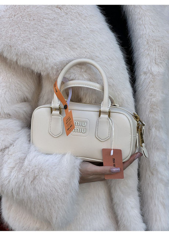 Сумка жіноча Arcadie Leather Bag Cream No Brand (355342616)