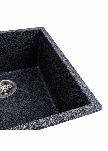 Гранітна мийка для кухні 4040 RUBA матовий Графіт Platinum (269793453)
