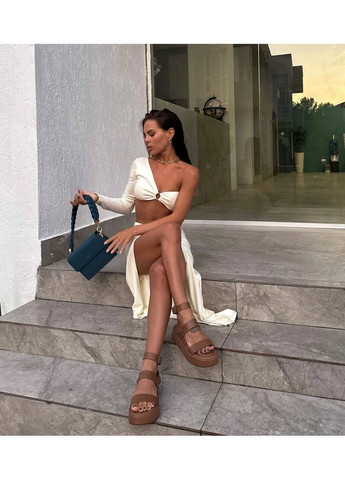 Жіночний костюм з топом на одне плече та спідницею з розрізом Україна (350669503)