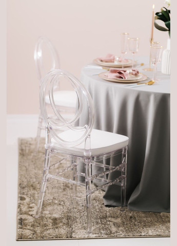 Стілець кухонний прозорий Фенікс із полікарбонату. Стілець обідній для дому ресторану кафе REMY-DECOR (293152704)