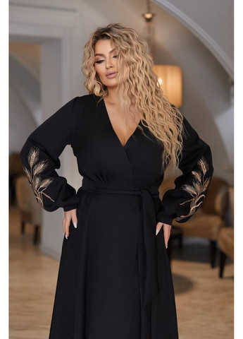 Черное платье Garna однотонное