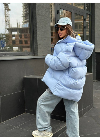 Светло-голубой зимний Пуховик Vakko