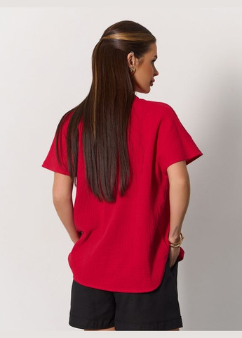 Красная блузы 15161 ISSA PLUS