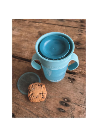 Поильник-непроливайка 360°, голубой, 340 мл () Beaba 913572 (337308649)