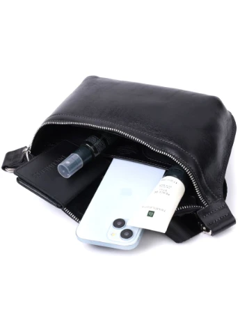 Кожаная бананка унисекс 22813 Grande Pelle (329151686)