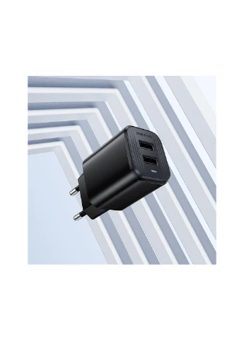 Мережевий зарядний пристрій Star dual-port charger (EU) Borofone BAS81A (391429427)