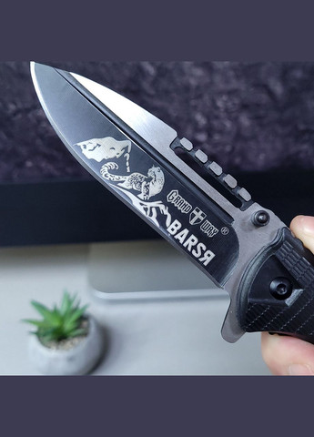 Сложный нож тактический черный с индивидуальной гравировкой No Brand (300672569)