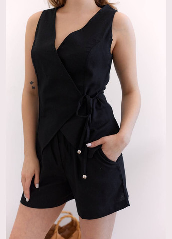 Жіночий костюм з шортами та жилеткой Adelante (328916759)