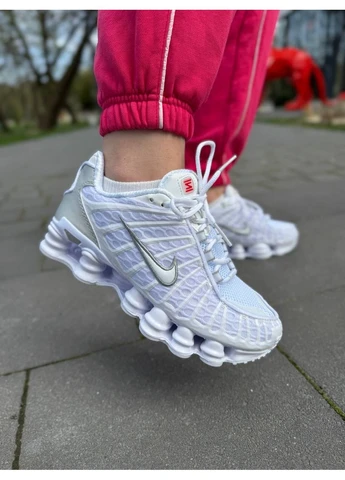 КРОССОВКИ ЖЕНСКИЕ NIKE SHOX TL WHITE НАЙК ШОКС ТЛ БЕЛЫЕ No Brand белые демисезоны (392012682)