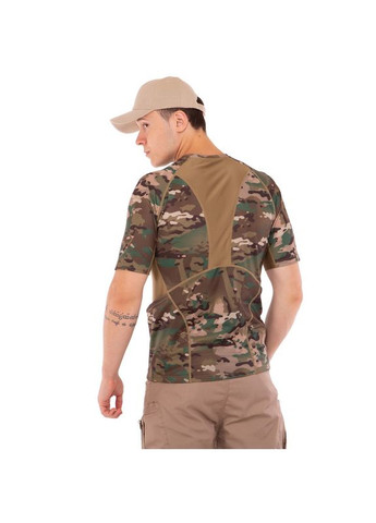 Комбинированная футболка тактическая компрессионная мужская ty-9189 камуфляж urban (06494009) 5.11 Tactical