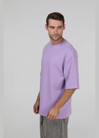 Лиловая футболка оверсайз лиловая мужская u0104 unisex с коротким рукавом RAY OVERSIZE