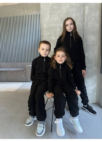 Чорний зимній термо костюми для всієї родини – тепло, стиль і комфорт! брючний queensleep_7km 020 P