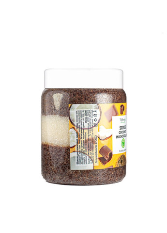 Скраб для лица и тела Coconut in Chocolate с ароматом шоколада и кокосовым маслом 250 мл Top Beauty (367986958)