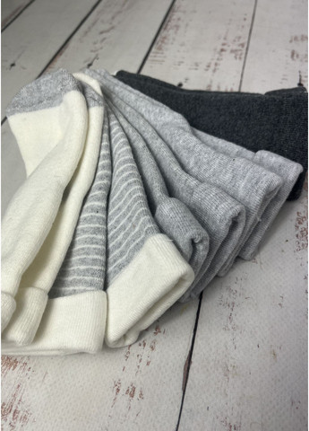 Шкарпетки (набір 5 пар) дитячі махрові Сірий Білий (51/100) Lupilu (366265727)