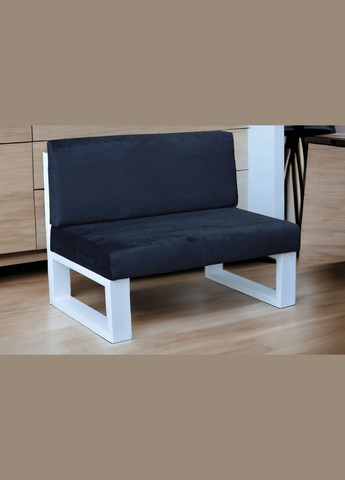 Диван Лофт WLS D23 чорний 1100/690/850мм (D-23/М-110/2/J/2/06) WoodyLoftStyle (294753925)