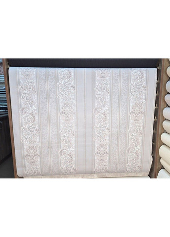 Обои виниловые флизелиновые 10.05×1.06 м Славянские 3703-01, серо-бежевые в спальню, коридор, зал, гостиную Слов'янські шпалери (340275512)